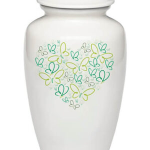 affordable cremation package with an urn White Alloy A 4123 A GREEN